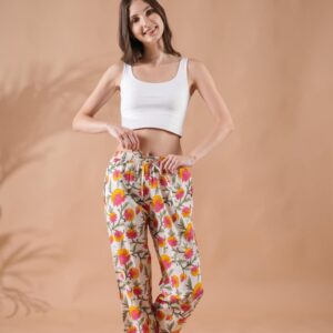 Cotton Elastic Printed Pant