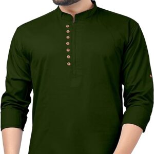 Denim Short Kurtha Shirt